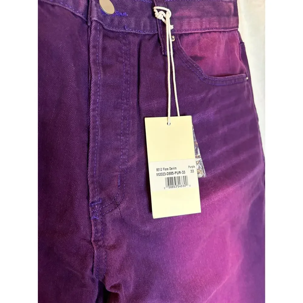 NWT Sz. 33 - Men's Purple Graidant Jeans by MNML - Picture 4 of 4